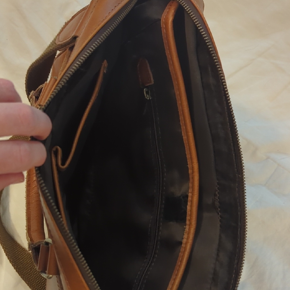 Brown Leather Men's Bag - Picture 5 of 7